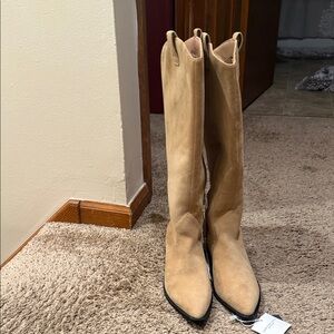 American Eagle Outfitters Tan Over the Knee Boots